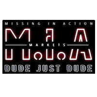 Missing In Action Mia Sticker by Dude Just Dude