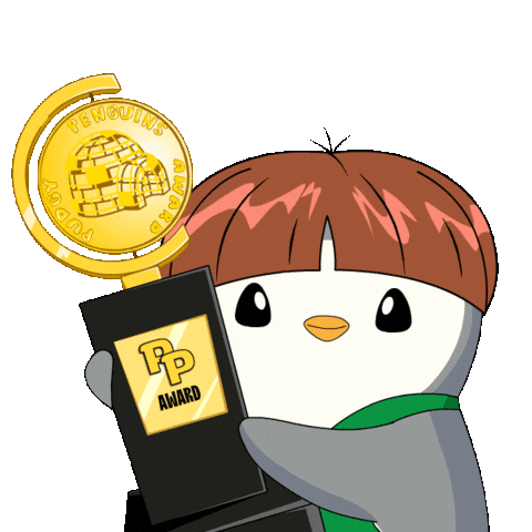 Number One Win Sticker by Pudgy Penguins