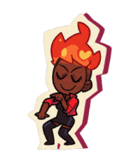 Monster Prom Fire Sticker by Beautiful Glitch