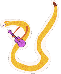 Guitar Singing Sticker