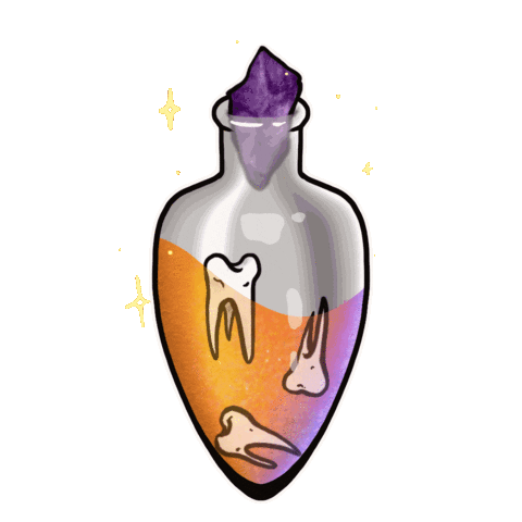 Inkvisiblemoon giphyupload orange sparkle creepy Sticker