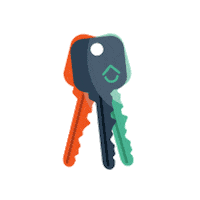 Proprioo real estate key immobilier keys Sticker