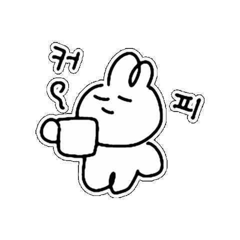 Coffee Rabbit Sticker