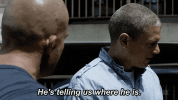 he's telling us where he is michael scofield GIF by Prison Break