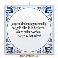 Geld Wijsheid GIF by Tegelspreuken.nl