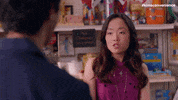Awkward Andrea Bang GIF by Kim's Convenience