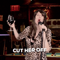 CarlaDelaney wine singing drunk bar GIF