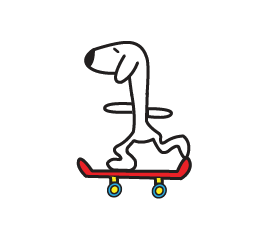 Dog Skate Sticker