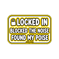 Locked In Motivation Sticker