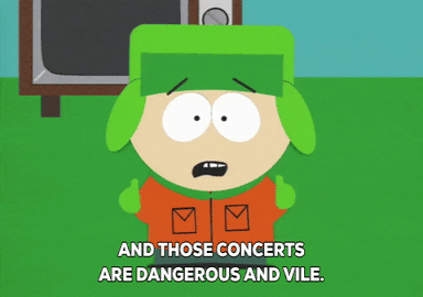 kyle broflovski concerts GIF by South Park 