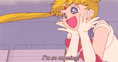 Happy Sailor Moon GIF
