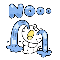 White Cat No Sticker by Mikitti