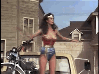 wonder woman spin GIF