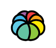pawsofpride rainbow flower pride pride month Sticker
