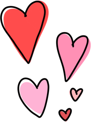 I Love You Hearts Sticker
