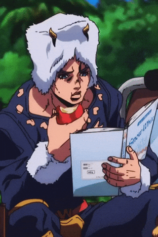 Jojos Bizarre Adventure Reading GIF