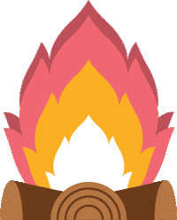 Fire Camping Sticker by Maggie's Mission