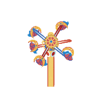 amusement park rides Sticker by Luna Park NYC