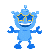 Freepik_Company happy dance fun blue Sticker