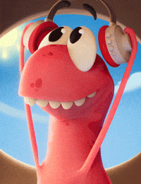 Dinosaur Tuning In GIF by Claynosaurz