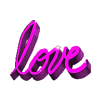 caryfuller love pink sparkle purple Sticker