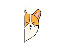 Eatmushroom dog illustration life corgi Sticker