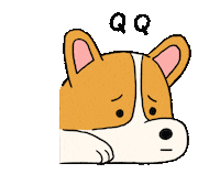 Eatmushroom dog illustration life corgi Sticker