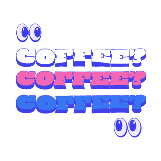 personedge giphyupload coffee text agencylife Sticker