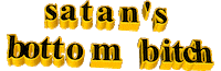 orange satan's bottom bitch Sticker by AnimatedText