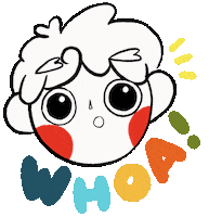 misujuju illustration surprise sweet artist Sticker