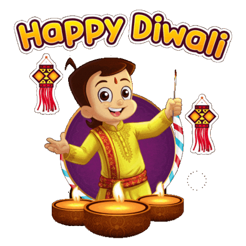 Festival Of Lights Diwali Sticker by Chhota Bheem