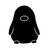 penguin no Sticker by Melissa Goh