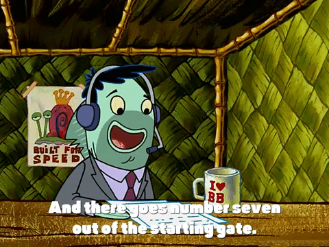 season 3 the great snail race GIF by SpongeBob SquarePants