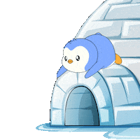 Snow Falling Sticker by Pudgy Penguins