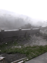 Tropical Storm Gonzalo Hits Antigua