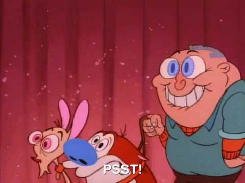 nicksplat ren and timpy GIF