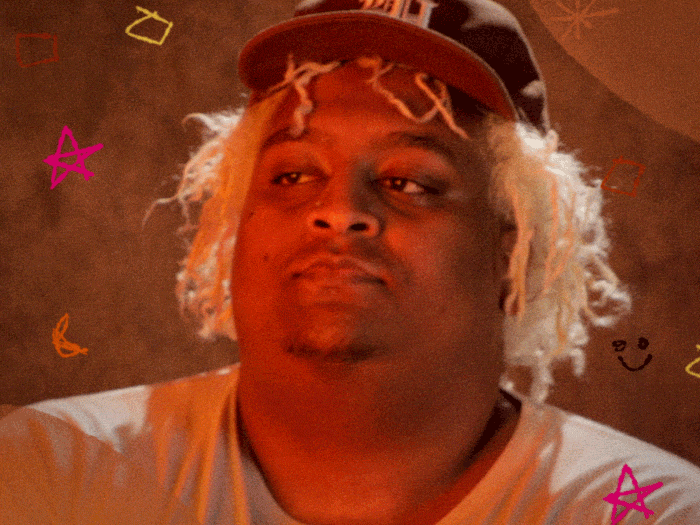 Celebrity gif. Henock Sileshi from BROCKHAMPTON thinks for a quick second before nodding and pursing his lips in agreement. He says, "Yeah," as little doodles and squiggles flash around him.