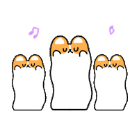 Happy Cute Wave Sticker