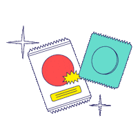 Condom Sticker by Women First Digital