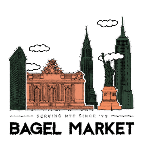 Nyc Sticker by Bagel Market