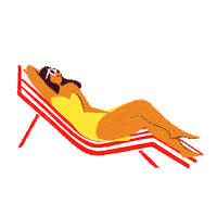 Summer Chilling Sticker by Centre Pompidou