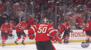 Happy Face-Off GIF by NHL