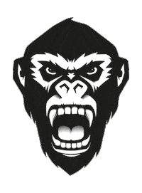 monkey beast Sticker by Affenhand