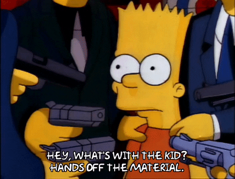 Nervous Season 3 GIF by The Simpsons