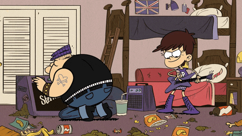 rocking out the loud house GIF by Nickelodeon