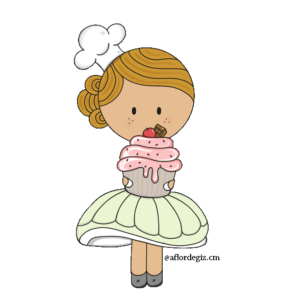 Birthday Cake Eating Sticker