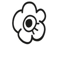 Pizza Flower Sticker