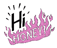 Typography Hello Sticker