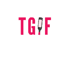 stephlo_design pink drink friday weekend Sticker