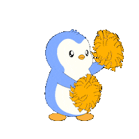 Happy Lets Go Sticker by Pudgy Penguins